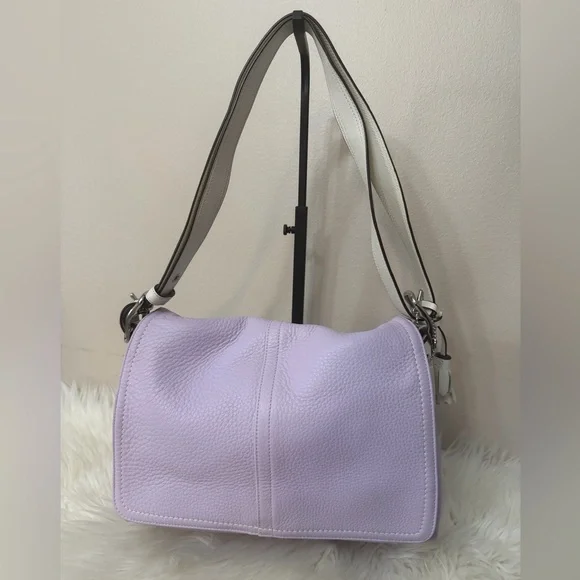 Vintage Coach Lavender Hampton Convertible Shoulder Bag/ Hand bag # F10685 - Picture 1 of 15